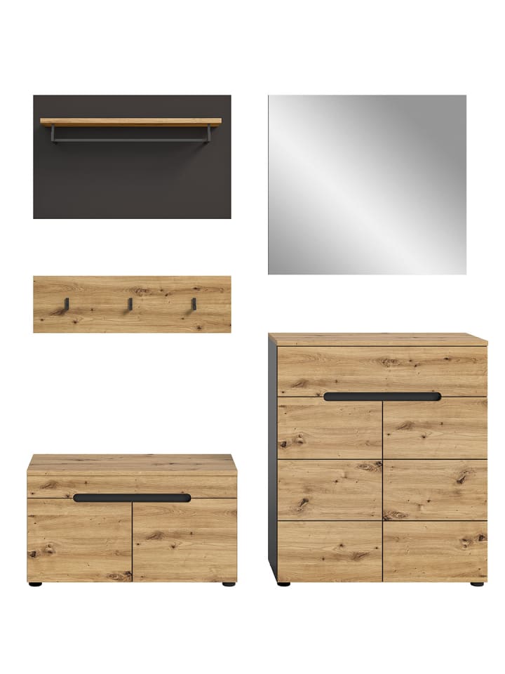 ebuy24 Garderobenmöbel Canu Eiche 175 x 37 cm günstig kaufen onesize