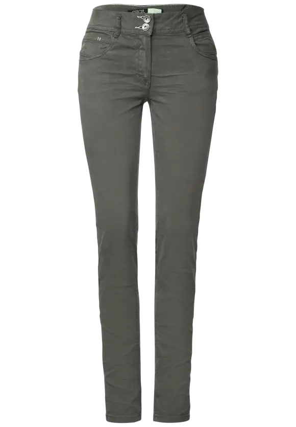 CECIL Slim Fit Hose in Unifarbe