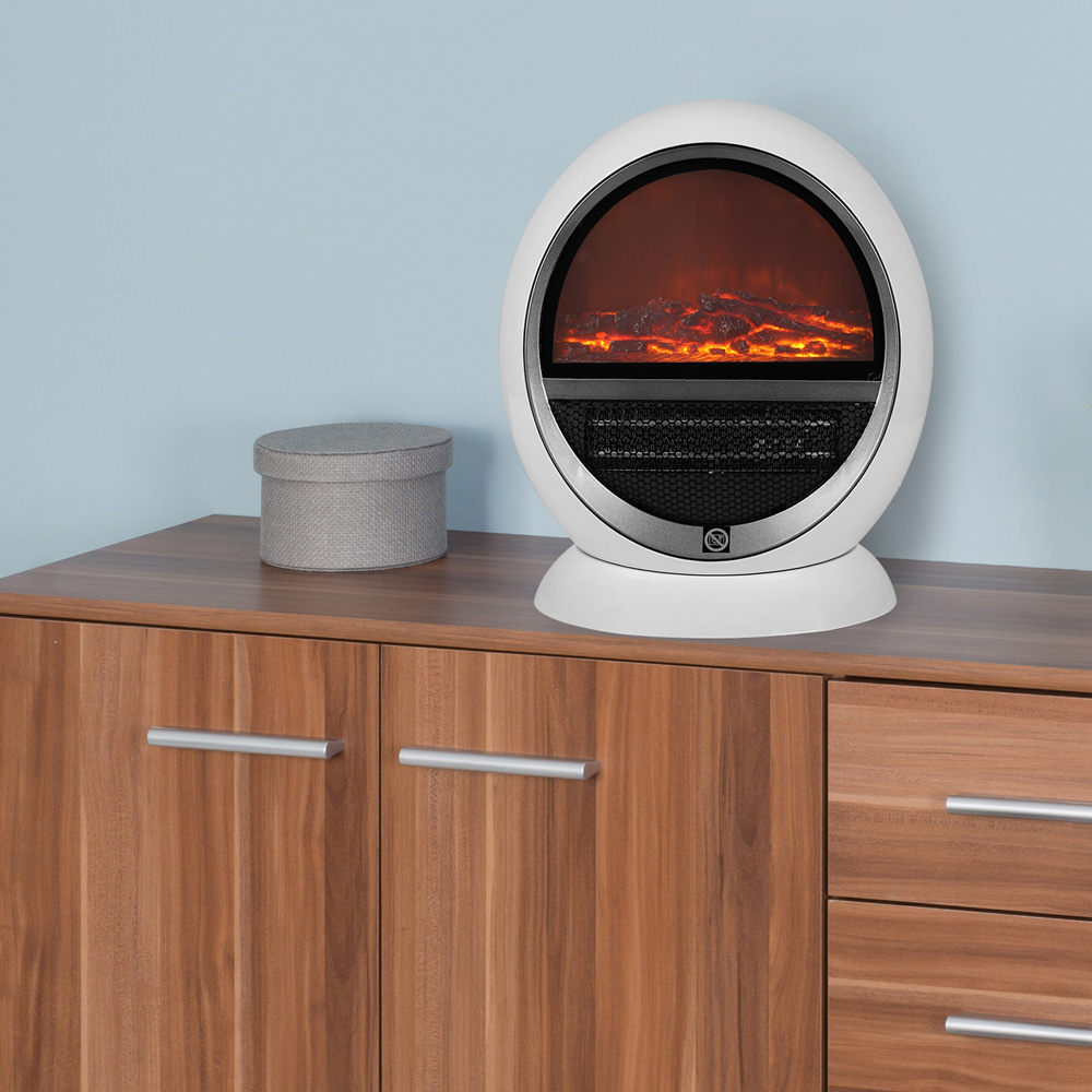 Casaria Deuba Heizlüfter Kaminfeuer 1500W