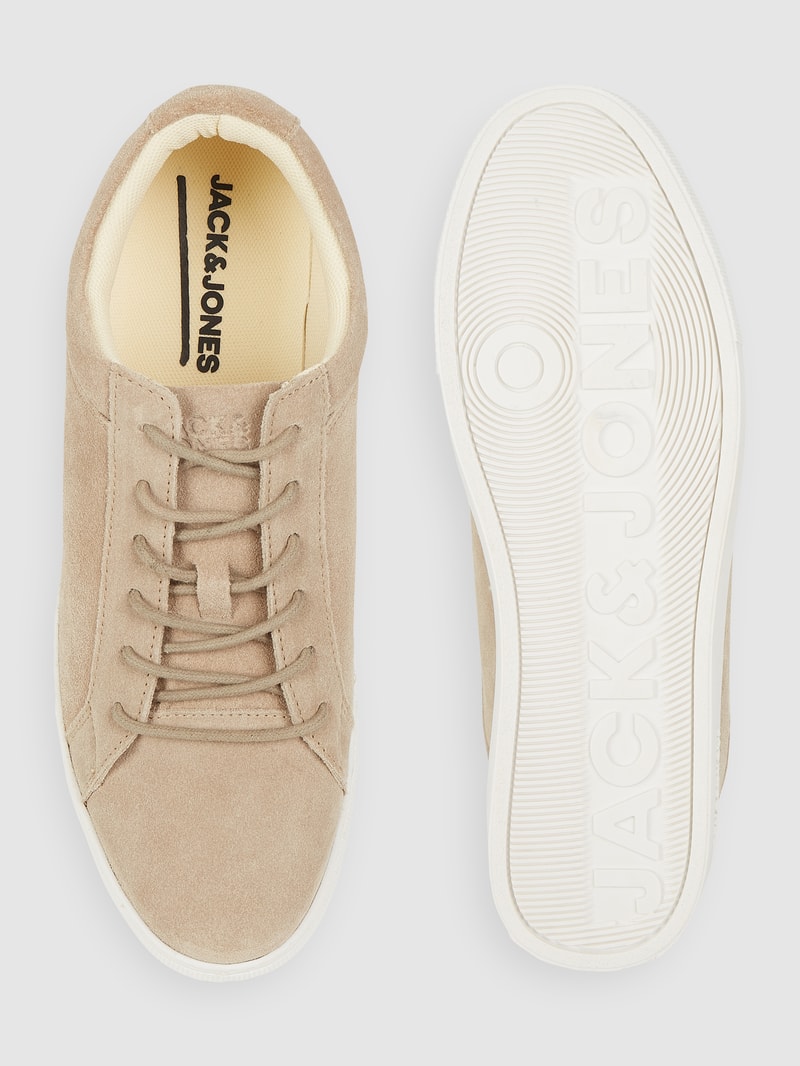 Sneaker aus Veloursleder Modell 'Galaxy' in beige