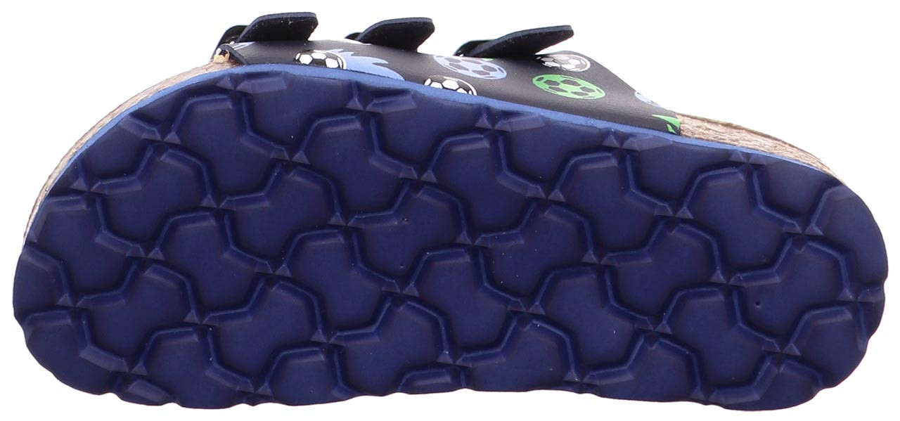 FUSSBETTPANTOFFEL - Blau/GrünPantoffel mit Schnalle