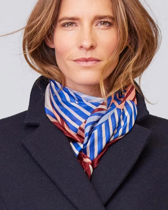 Foulard carré pure soie