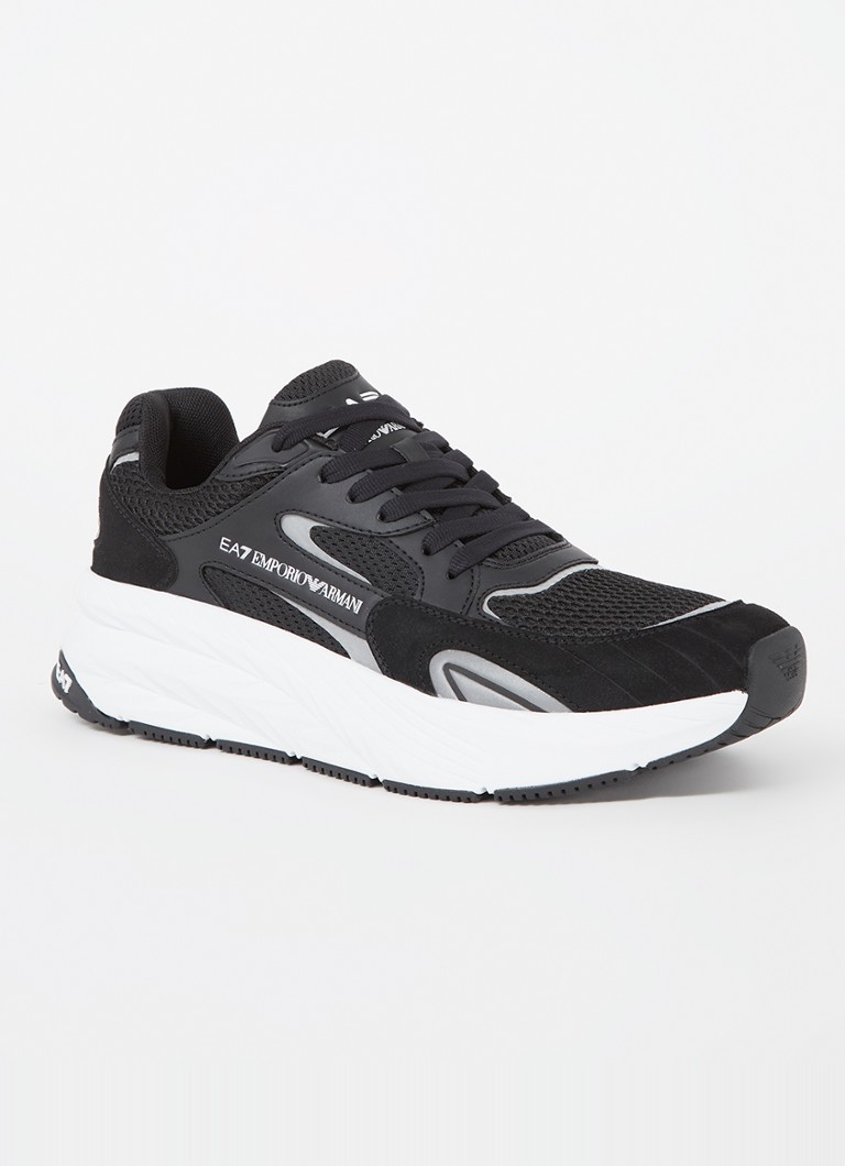 Αθλητικά παπούτσια Emporio Armani Cusher Sonic Mix από σουέτ με λεπτομέρειες από πλέγμα