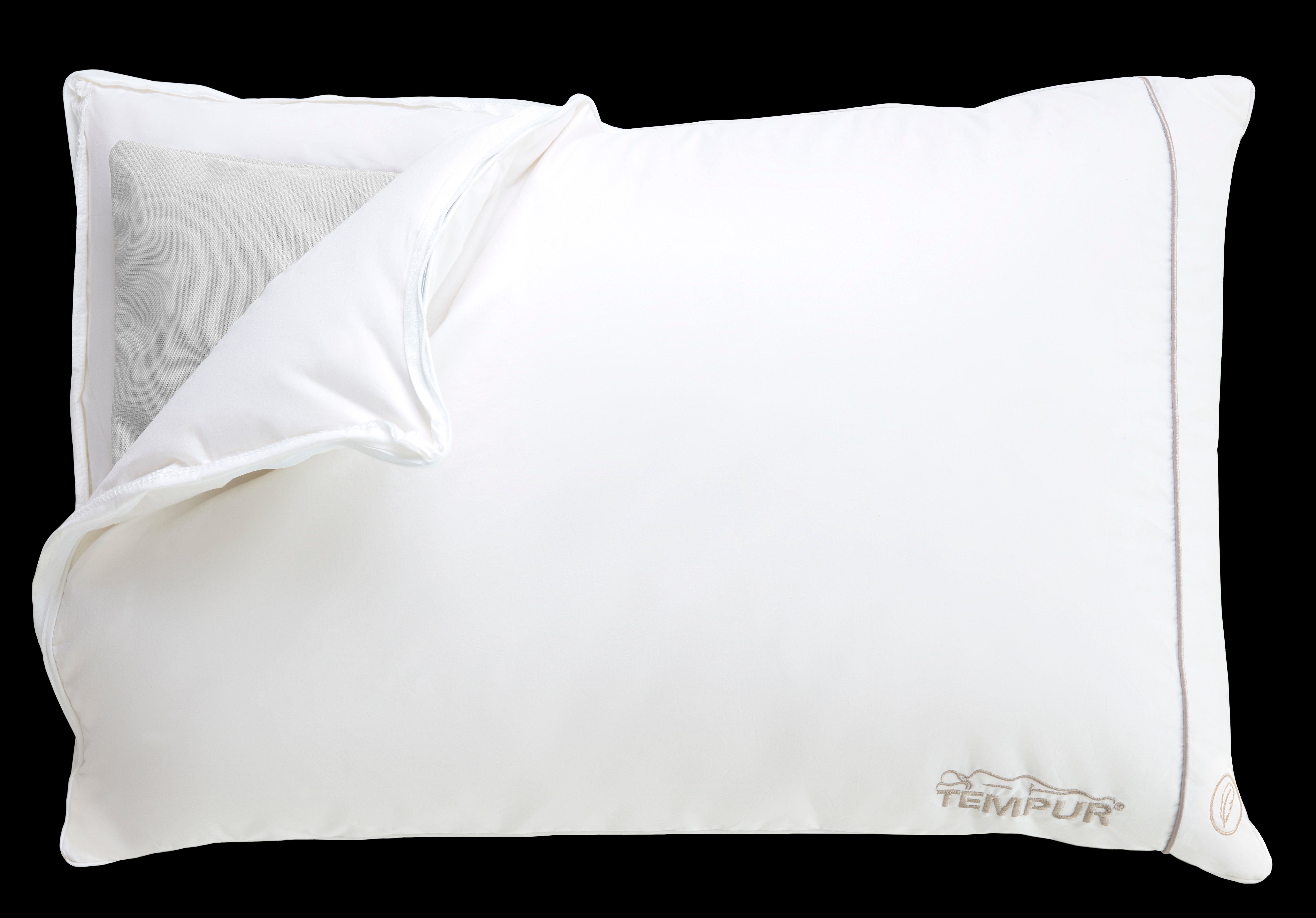 3-Kammer-Kopfkissen TEMPUR Down Luxe Schlafkissen, Tempur, Bauchschläfer, Rückenschläfer, Seitenschläfer, Down Pass, NOMITE zertifiziertes Kissen