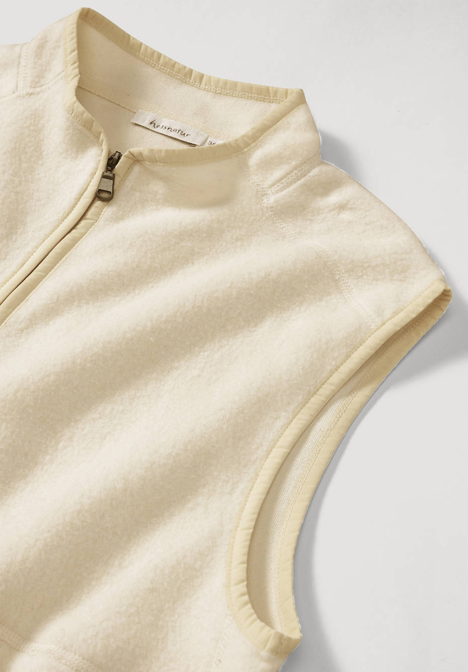 Fleece-Weste aus reiner Bio-Baumwolle