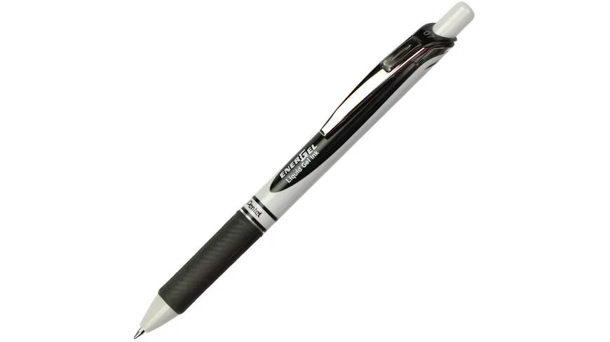 PENTEL Gelroller EnerGel BL77 Eco Liquid mit Druckmechanik 0,3 mm schwarz schwarz