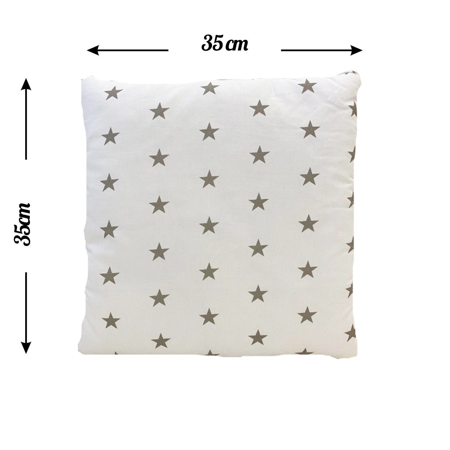 Bettumrandung Kantenschutz Bettnestchen Kissen-Nestchen Babybett 6 Stück Kissen Sterne Welt der Träume, (Set 6 Stück Kissen), Made in Europe