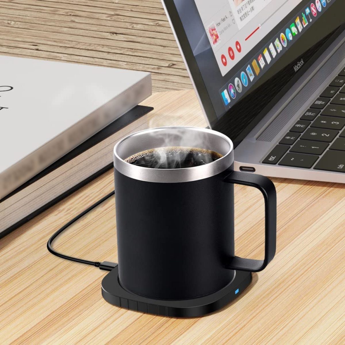 JedBesetzt Tassenwärmer Elektrischer Kaffeewärmer,Smart Schreibtisch Kaffeewärmer,büro gadgets