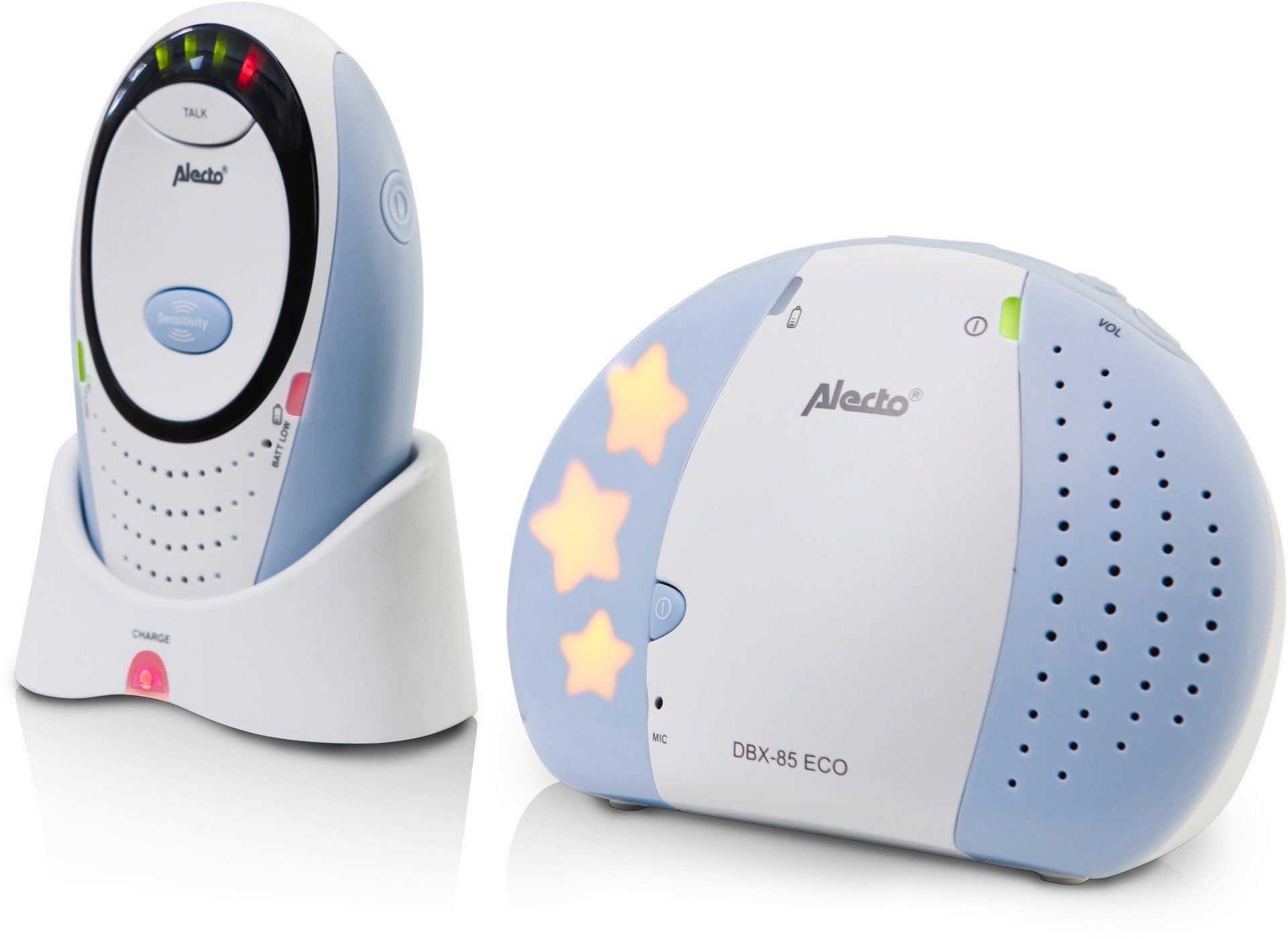 Alecto Babyphone DBX-85 ECO DECT Babyphone, mit Gegensprechfunktion