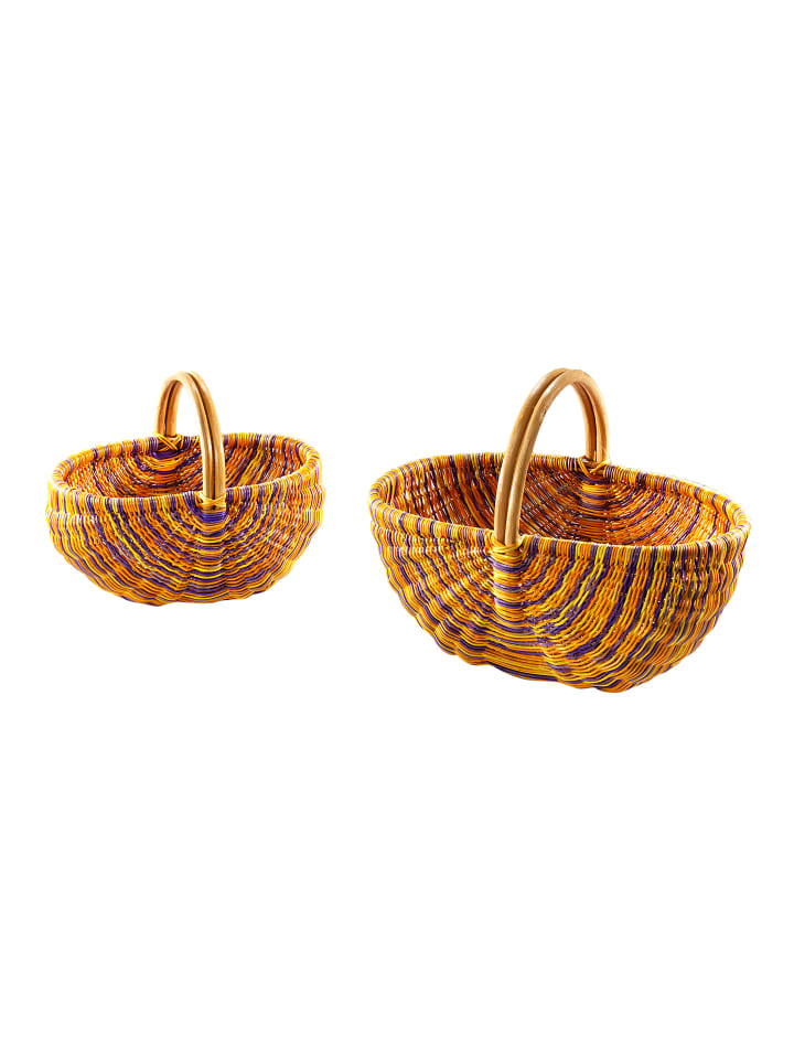 kobolo 2tlg. Set Einkaufskorb WICKSET2 OR in Bunt günstig kaufen onesize