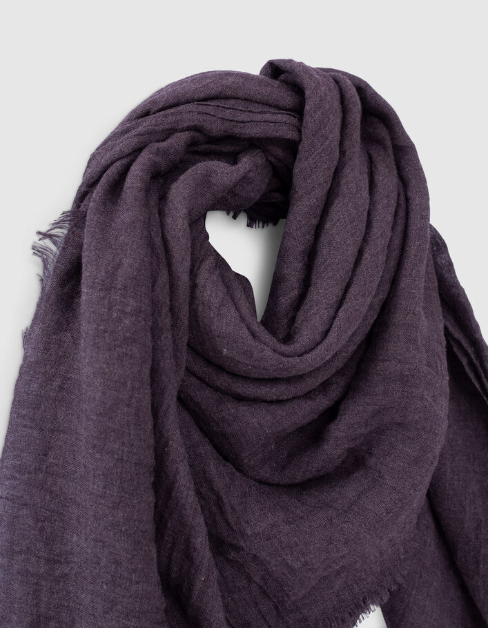 Chèche dark plum chiné Homme
