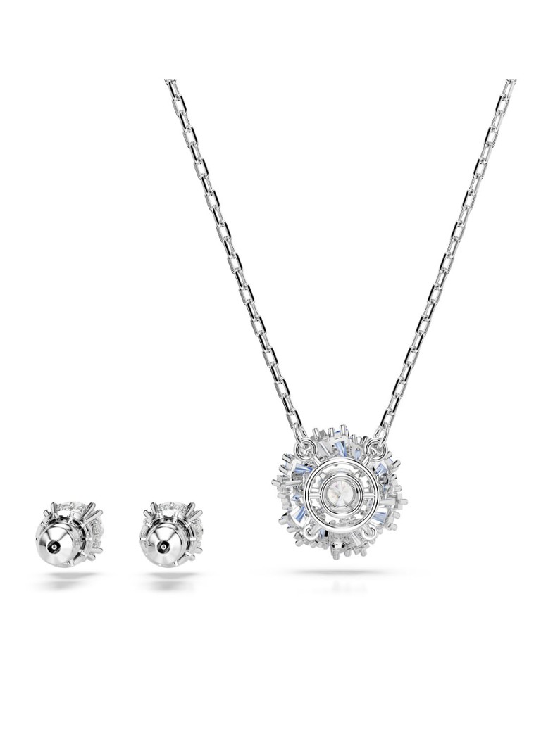 Swarovski IDyllia set of necklace and stud earrings with crystal