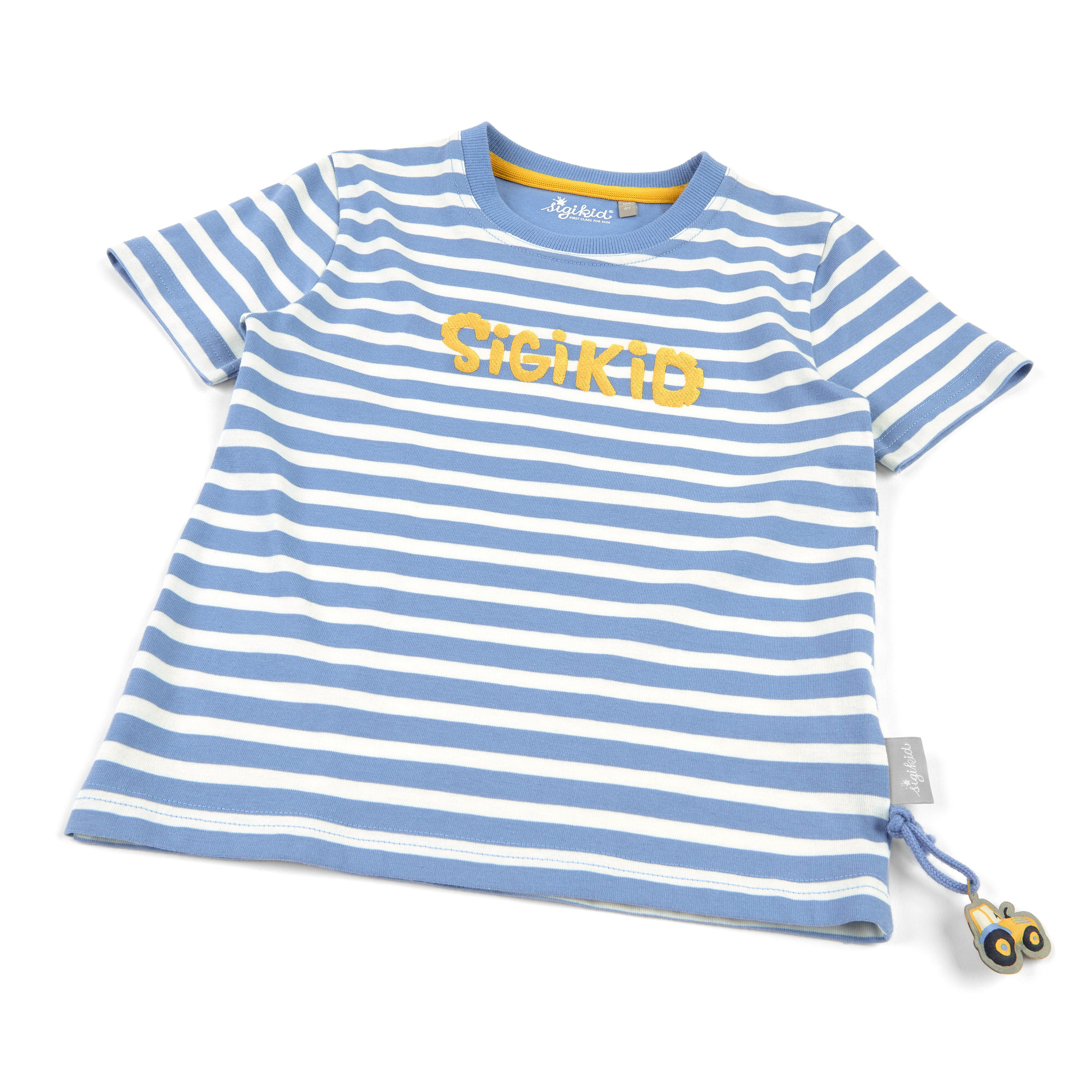 Kinder Ringel T-Shirt, blau-weiß