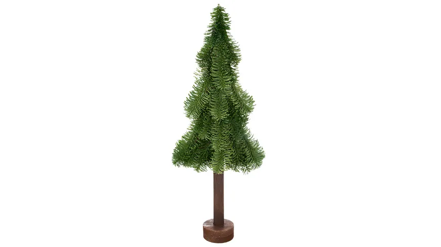GILDE Deko Tannenbaum auf Holzbase H=60cm