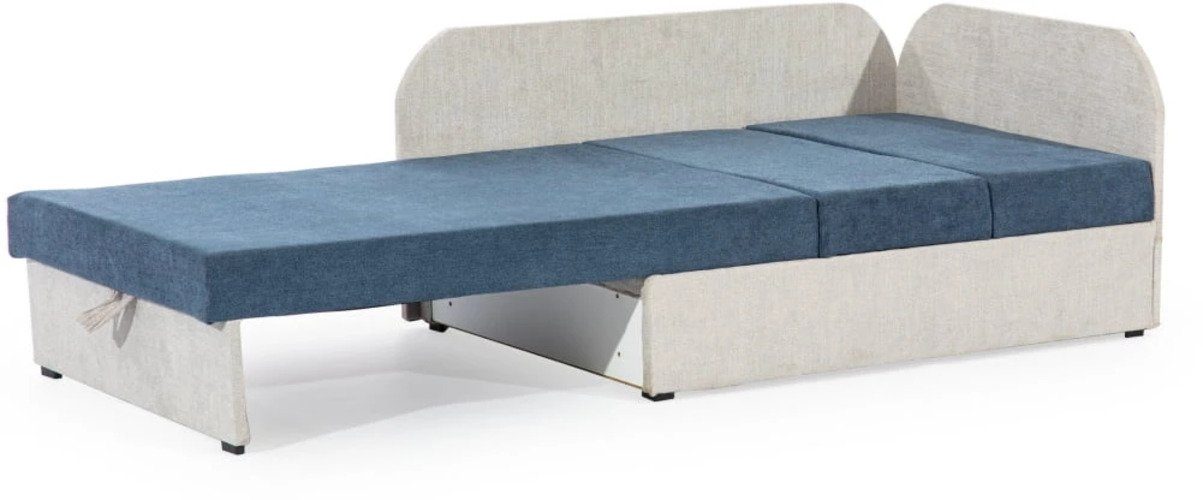 MOEBLO Schlafsofa RAISA, Schlafsessel, Couch für Kinderzimmer, Schlafsofa Schaumstoff Sofagarnitur Polstersofa, mit Schlaffunktion und Bettkasten