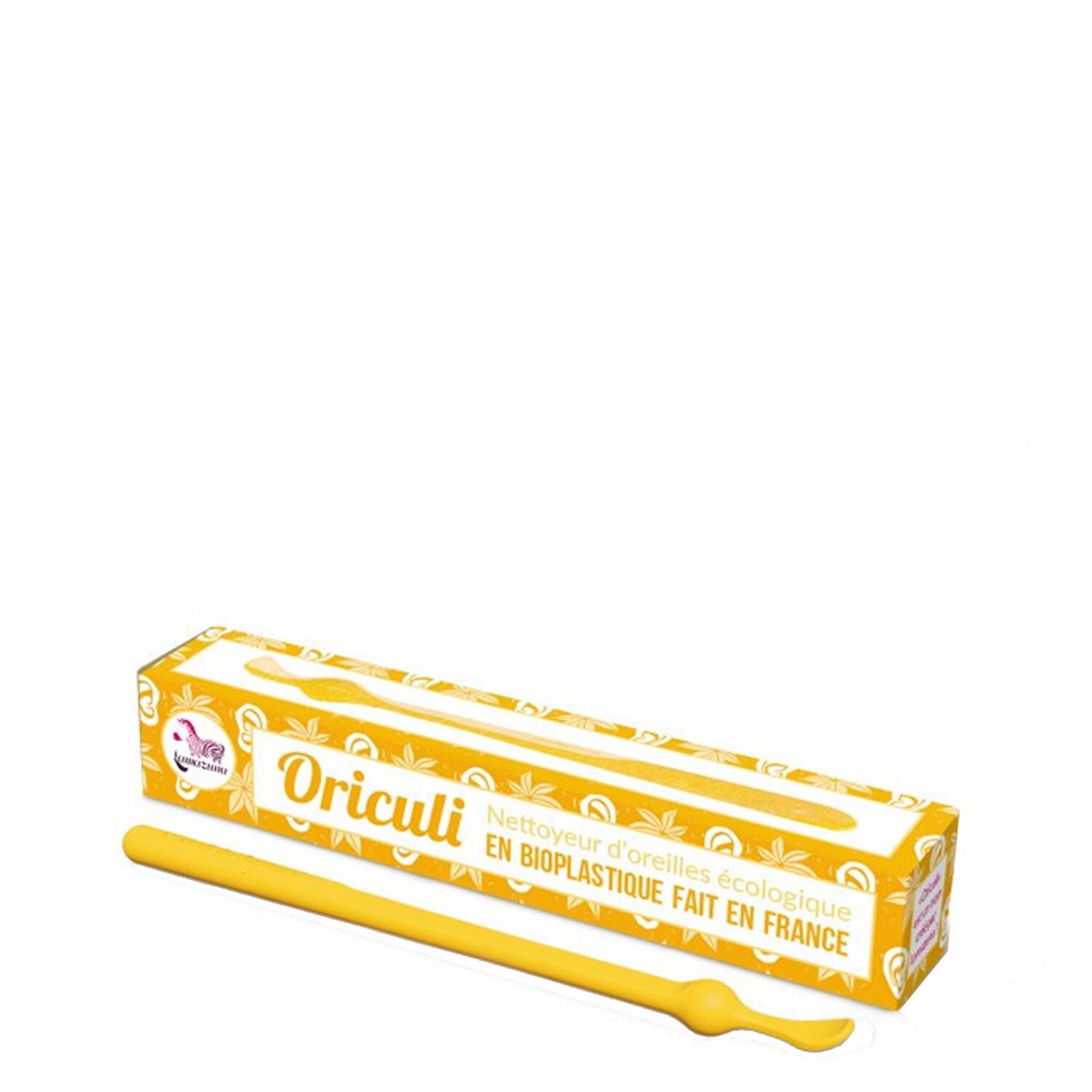 Lamazuna Oriculi en Bioplastique Nettoyeur d'Oreilles Couleur Jaune