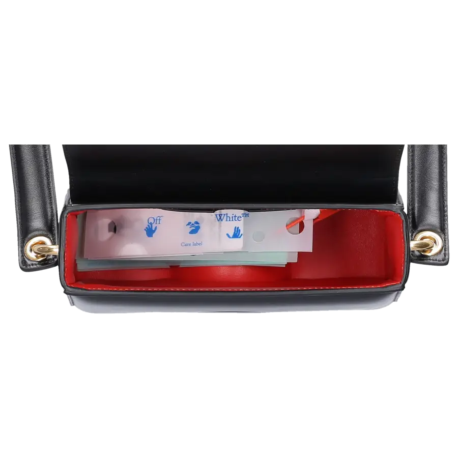 Off-White - Crossbody BURROW 22 Kalbsleder - schwarz