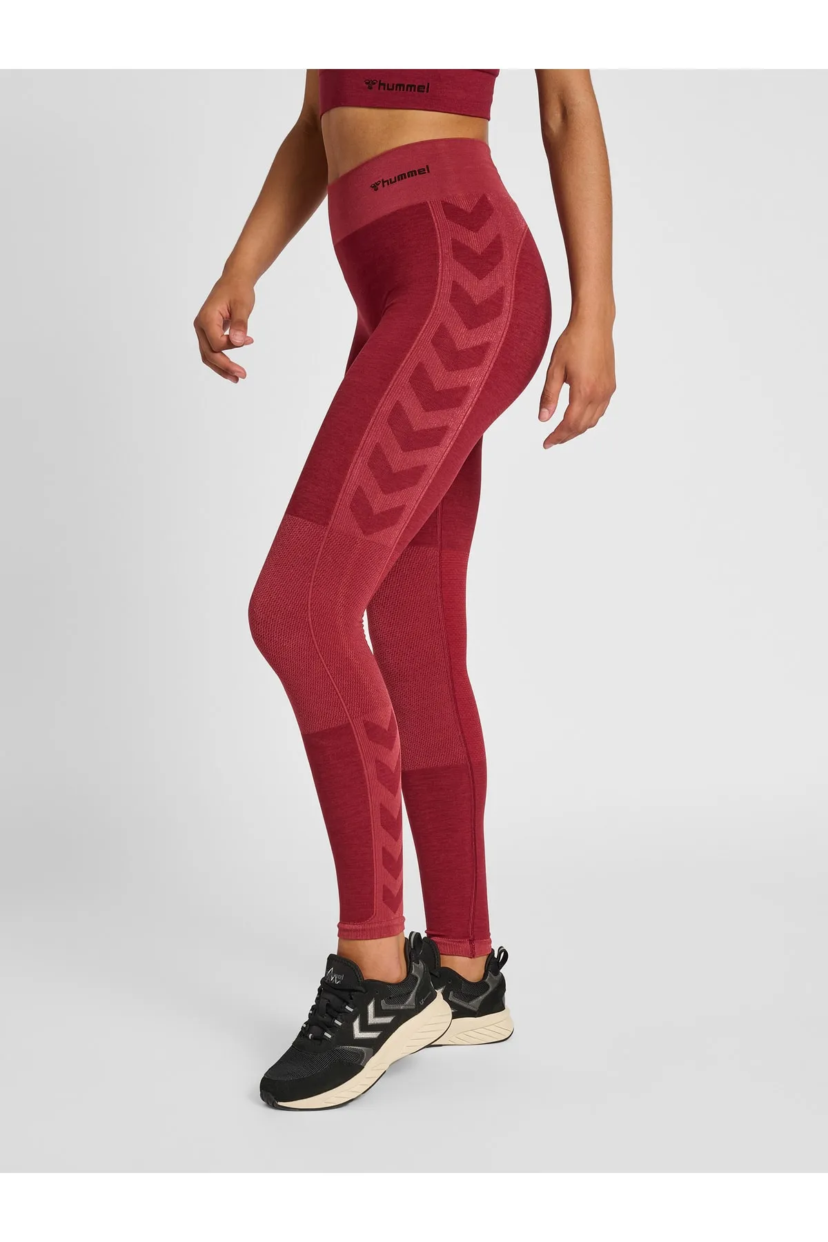 hummel  Sport-Leggings - Rot - Mittlerer Bund