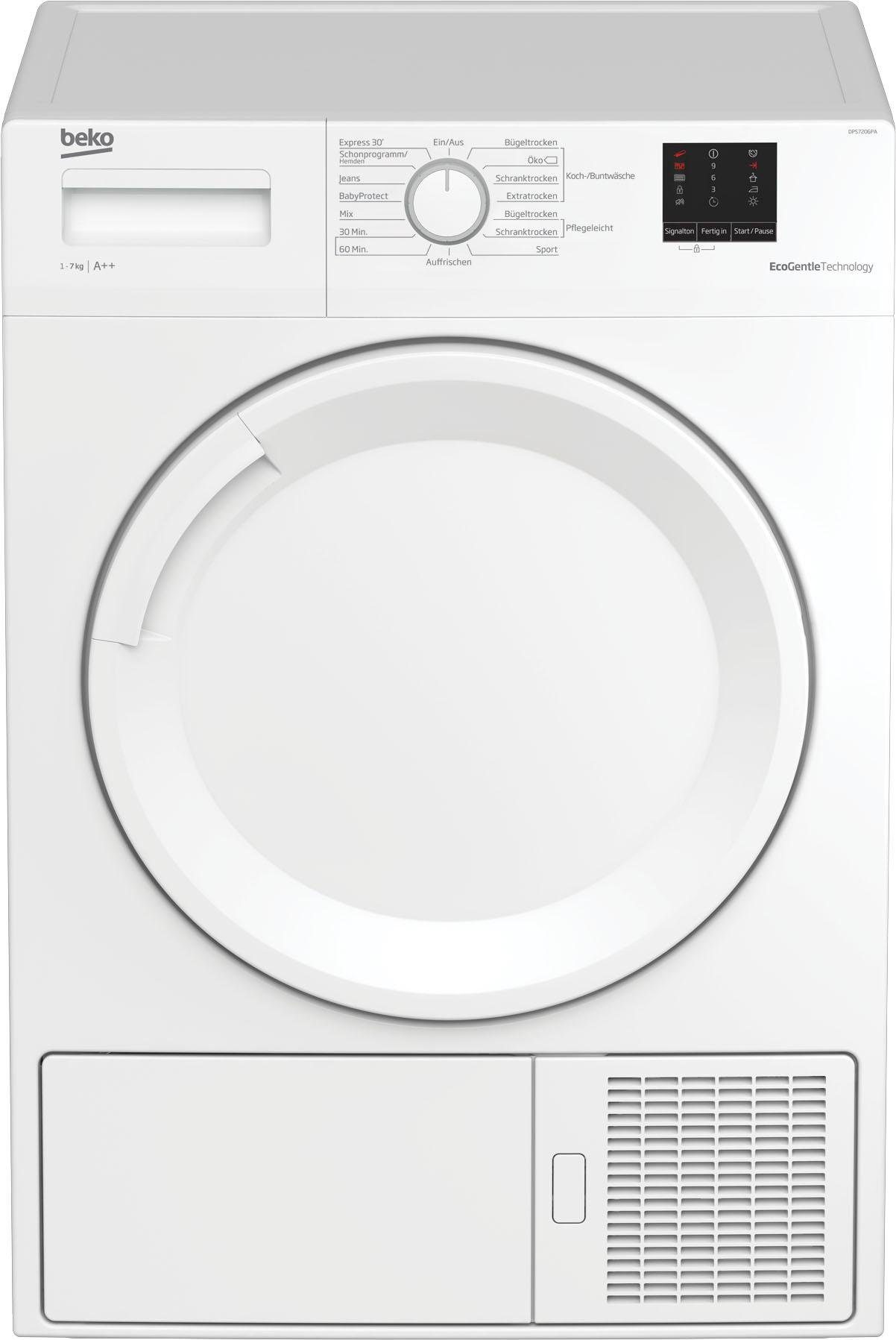 BEKO Wärmepumpentrockner DPS7206PA, 7 kg
