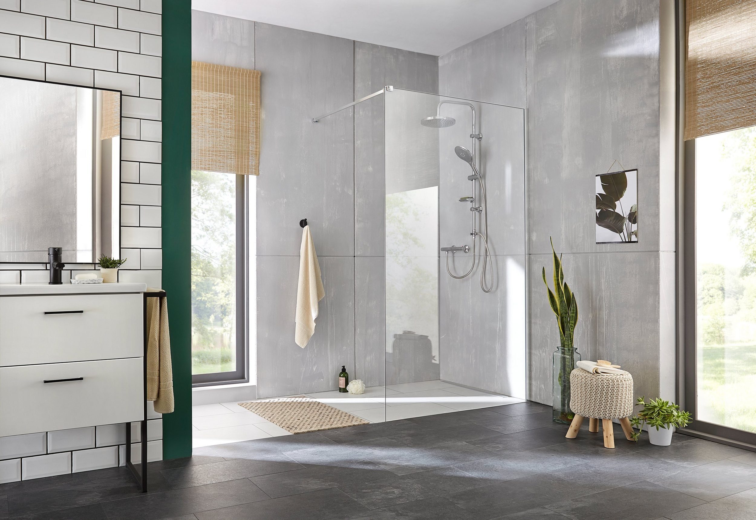 Faizee Möbel Duschsystem Duschsystem Regendusche Duschset Duschgarnitur mit Handbrause Dusche