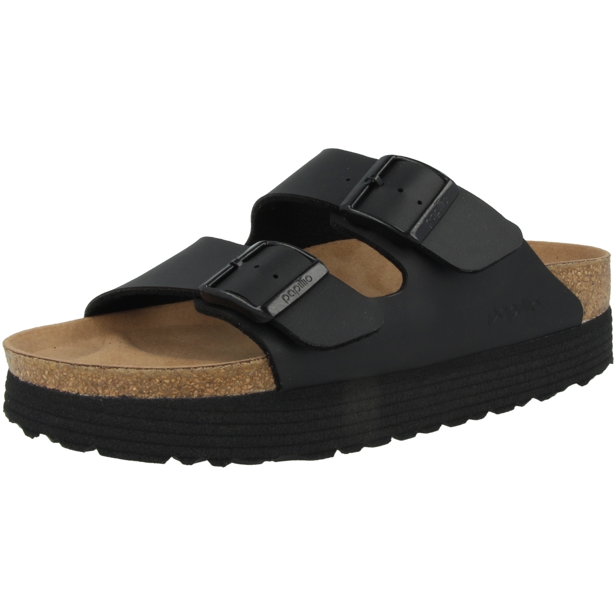 Papillio Arizona Grooved Birko-Flor schmal Sandale schwarz