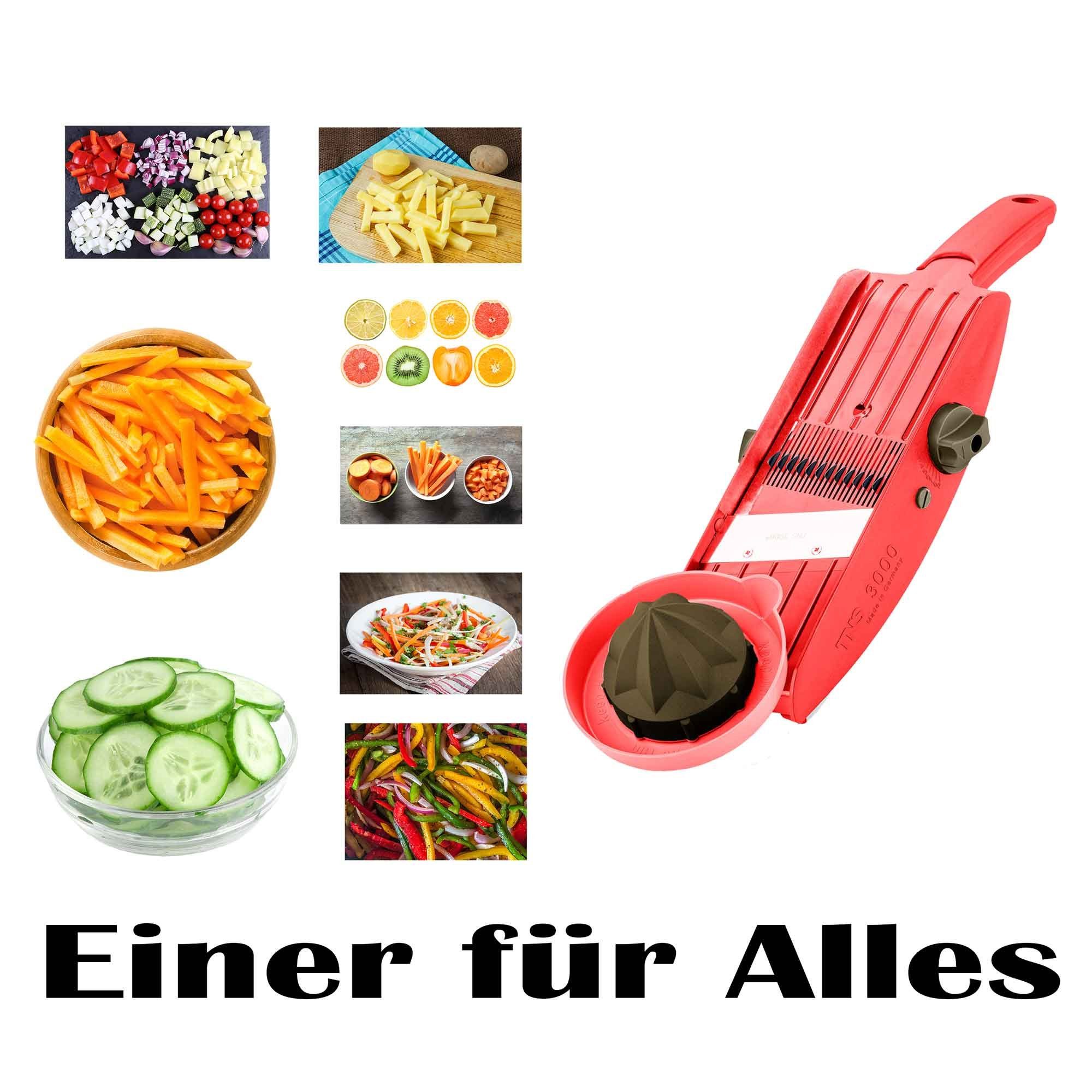 TNS 3000 Gemüsehobel TNS 3000 GEMÜSEHOBEL Multireibe, Gurkenhobel, Julienne Schneider 