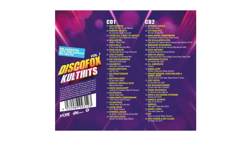 Discofox Kulthits Vol. 1 - Die größten Hits von da