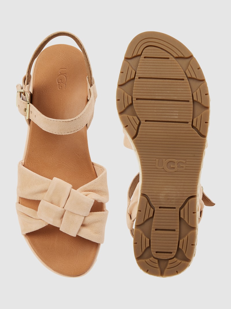 Sandalen mit Plateausohle Modell 'Neusch' in apricot