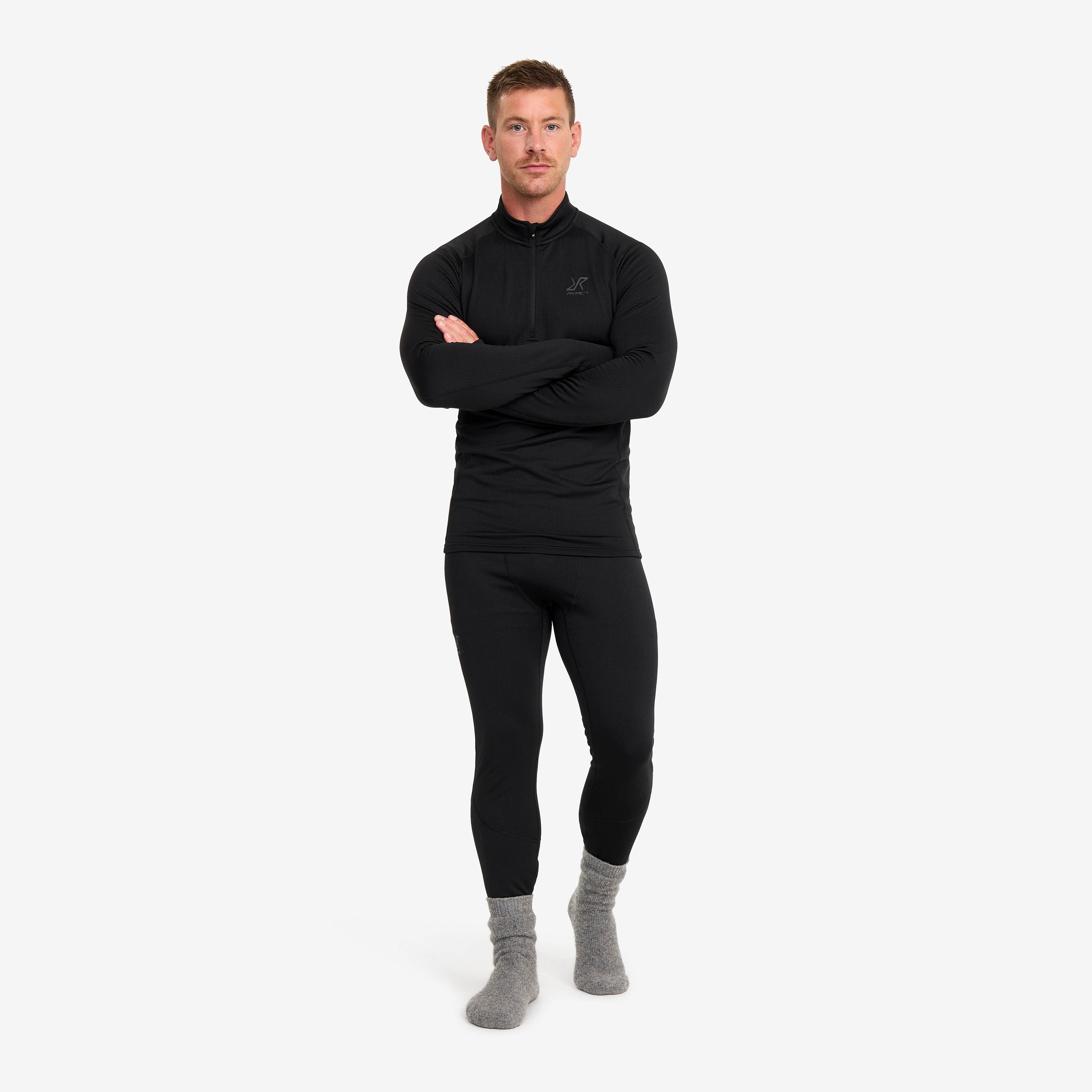 Waffle Baselayer Pants Homme Black