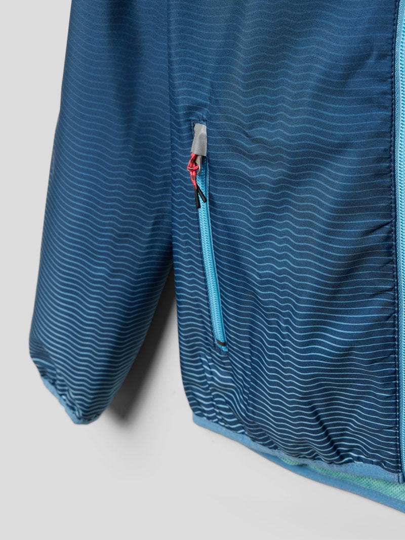 Funktionsjacke mit Allover-Muster in marineblau