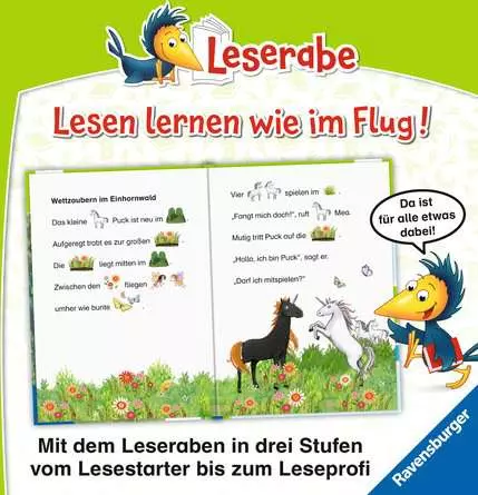 Leserabe – Vor-Lesestufe: Einhorngeschichten