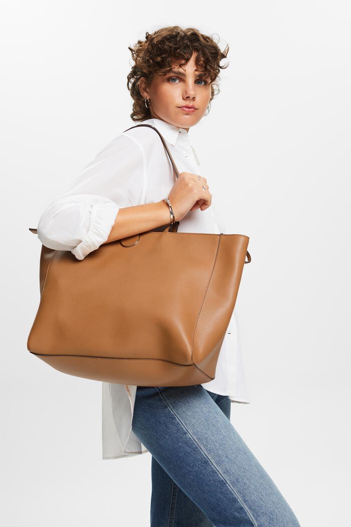 Shopper aus veganem Leder