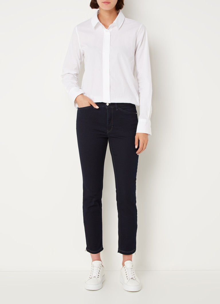 MAC Jeans Dream mid waist slim fit cropped jeans with zipper detail