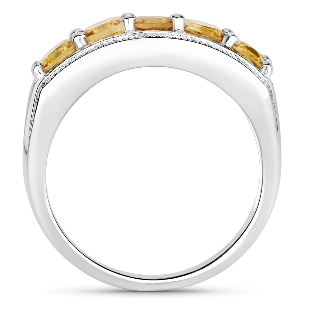 Rafaela Donata Bague Argent sterling Citrine en Argent Bague