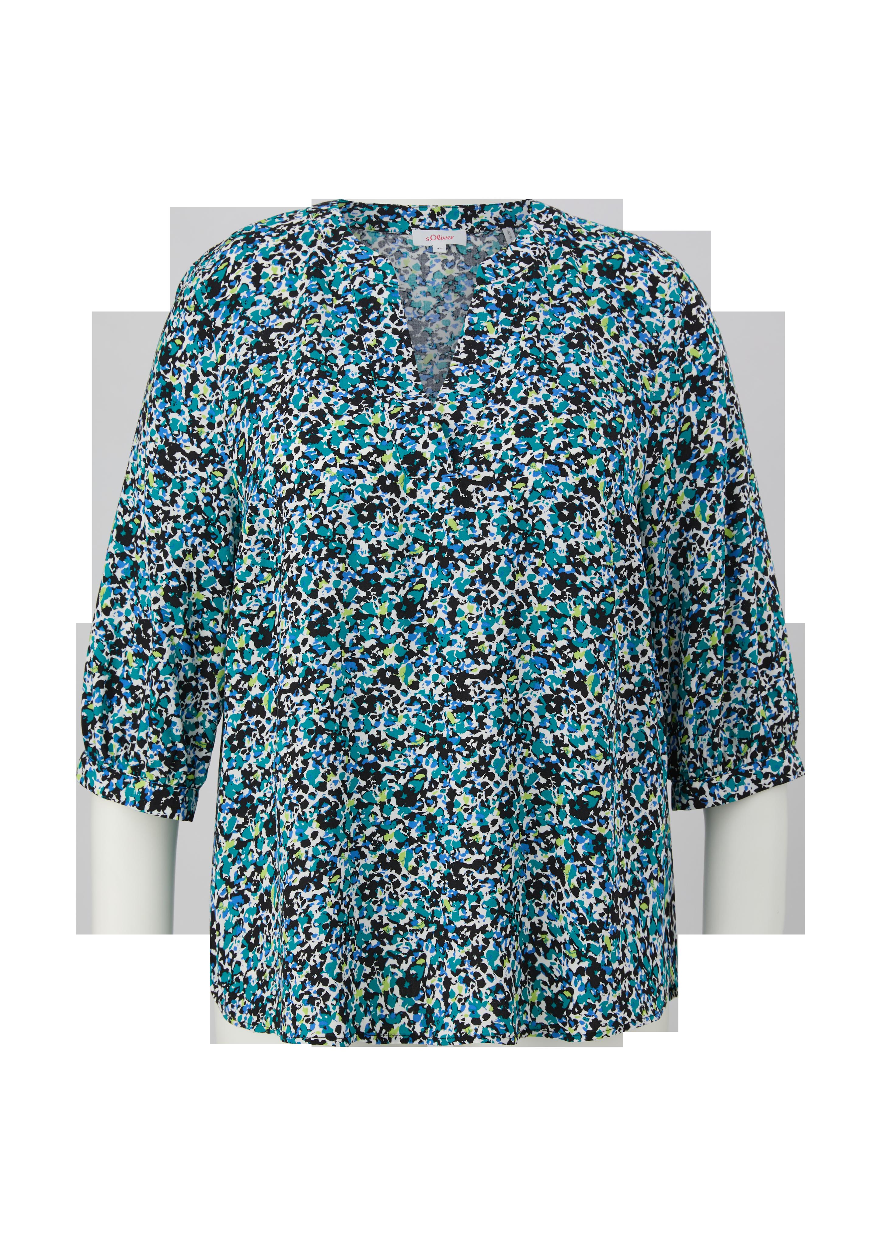Bluse aus Viskose mit 3/4-Ärmeln  2149217-99A0