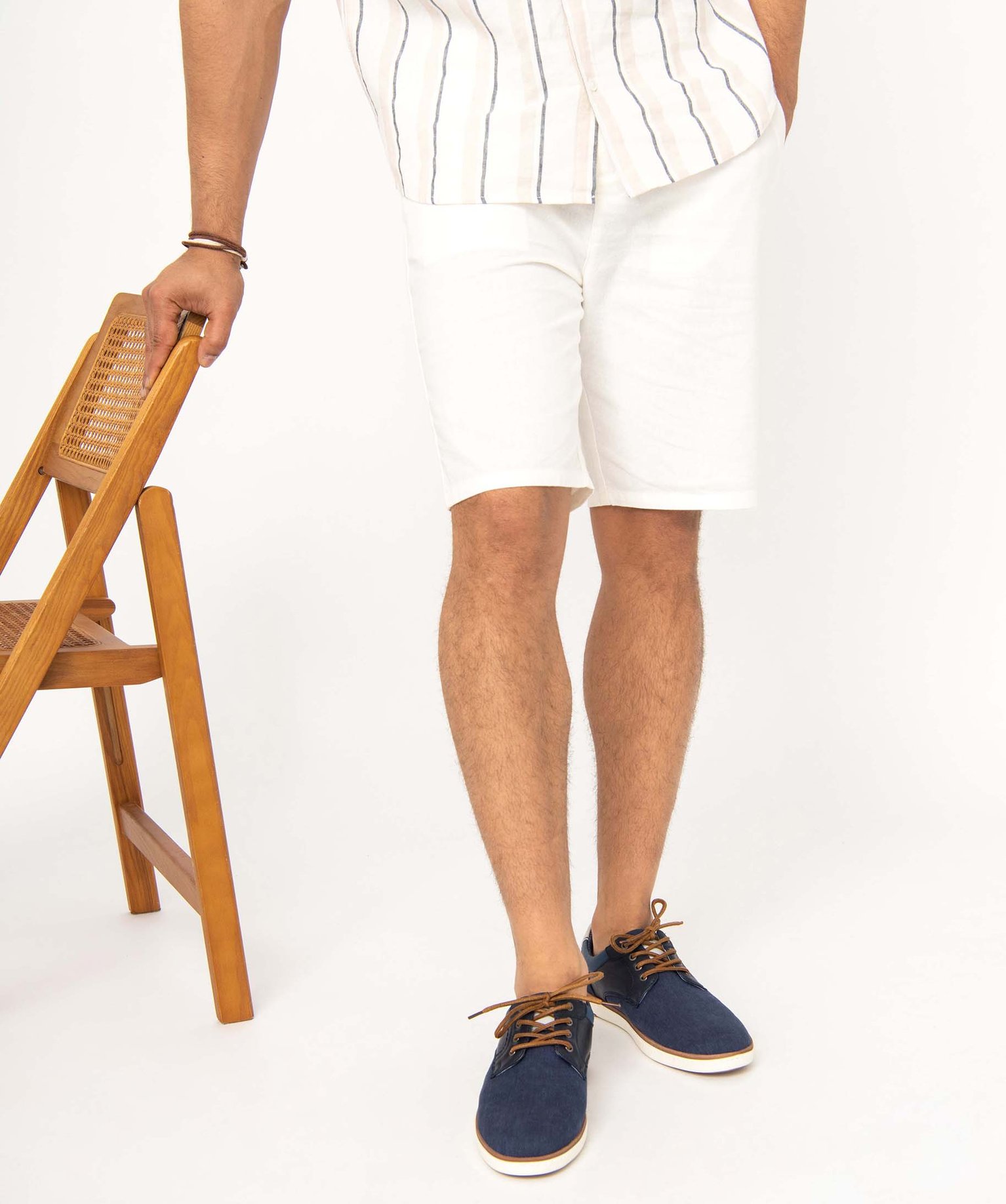 Derbies homme dessus toile à semelle contrastée bleu | GEMO