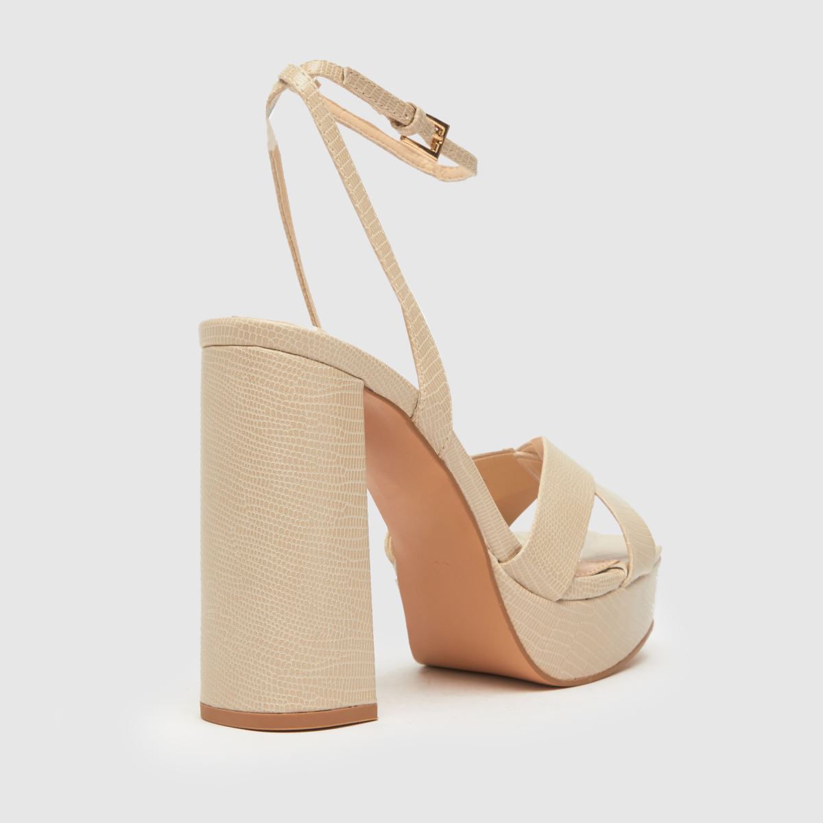 Schuh Skye platformos gyík sarkú cipő natúr színben