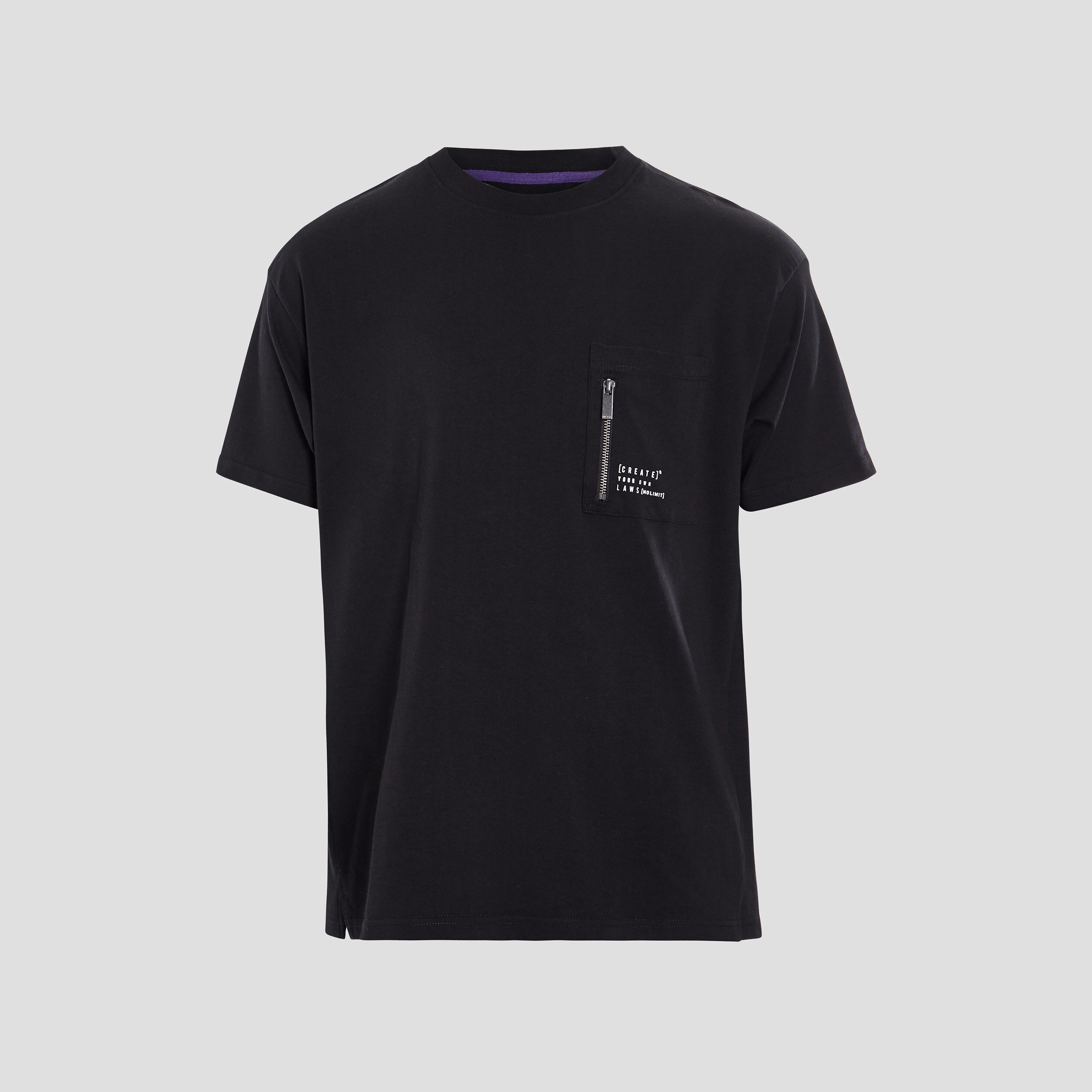 T-shirt manches courtes noir homme | La Halle