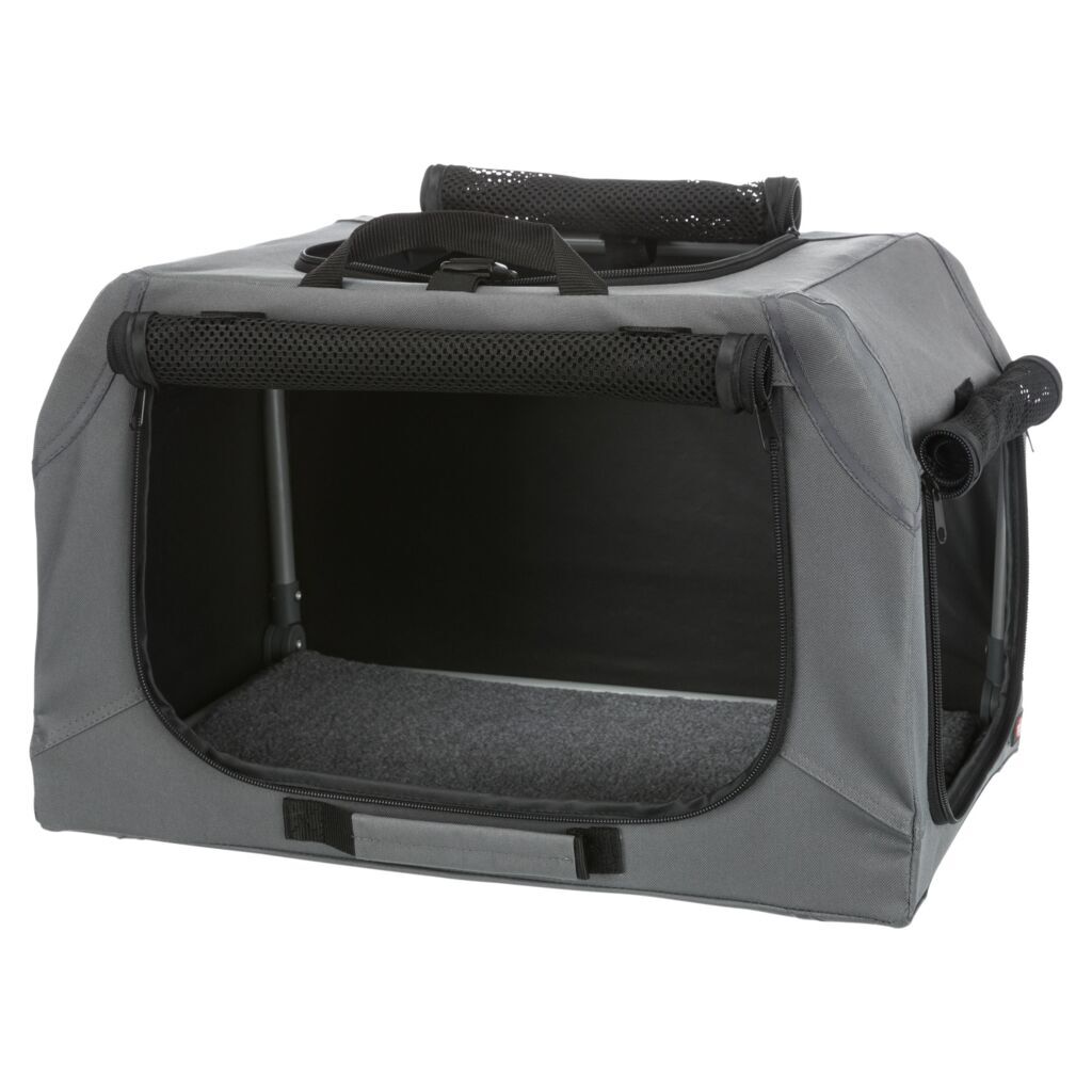 Trixie Transportboxen & Gitterboxen Trixie Mobile Kennel Easy grau XS-S