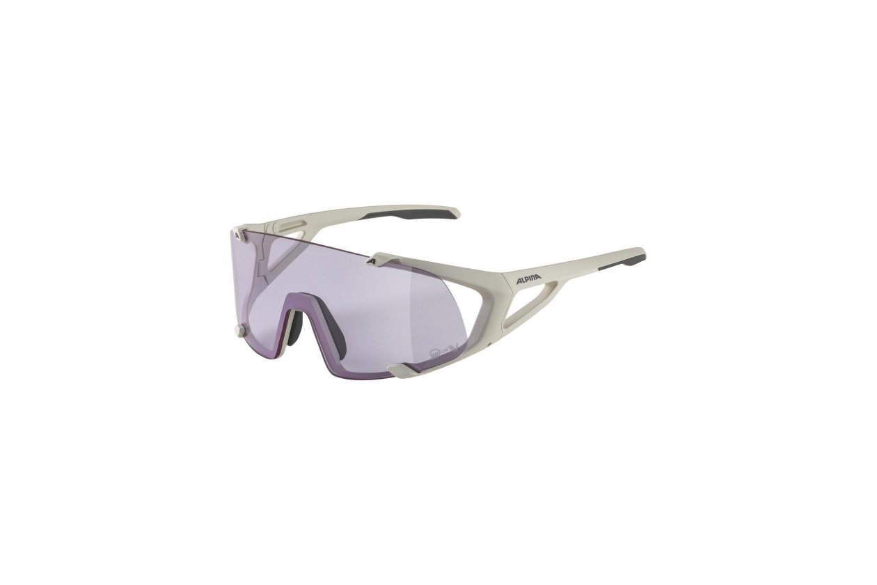 Alpina Hawkeye S Q-Lite V cool-grey matt / purple mirror lens