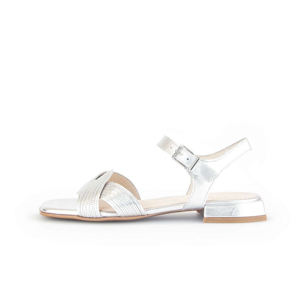 Gabor comfort Riemchensandale silber