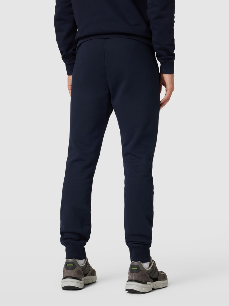 Sweatpants mit Logo-Stitching Modell 'MALIS' in marineblau