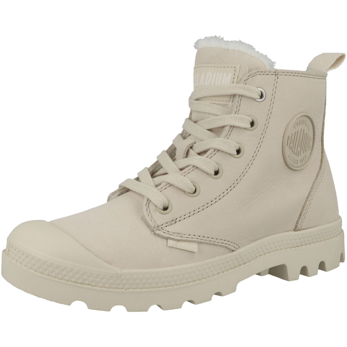 Palladium Pampa Hi Zip Wool Schnürboots beige