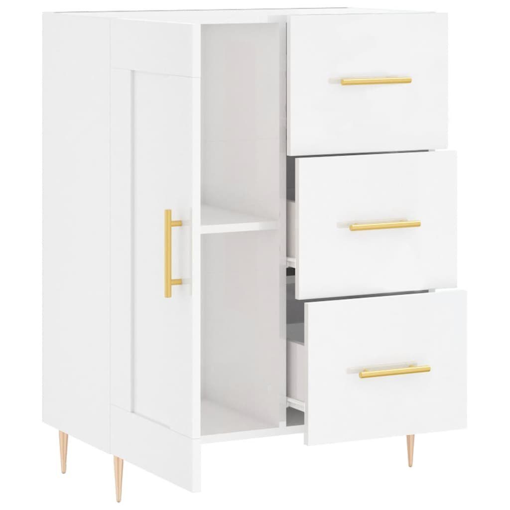 vidaXL Sideboard Sideboard Hochglanz-Weiß 69,5x34x90 cm Holzwerkstoff (1 St)