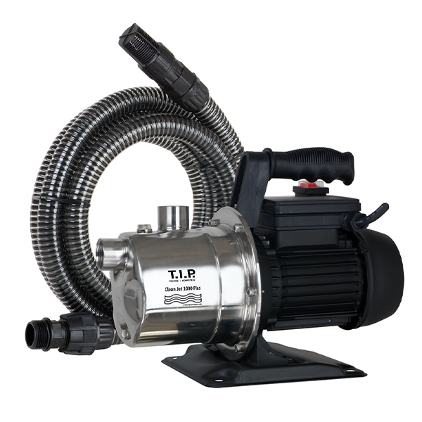 T.I.P. Gartenpumpe mit Ansauggarnitur Clean Jet 1000 Plus mit Kit