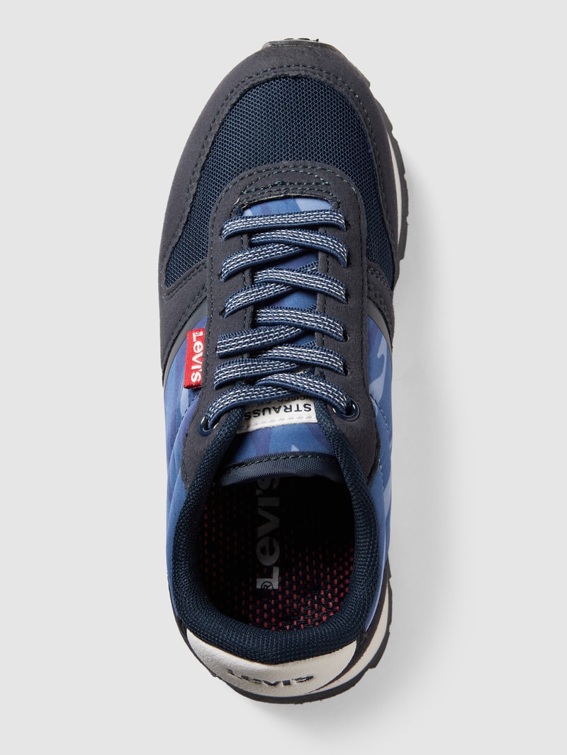 Sneaker mit grafischem Muster Modell 'ALEX S' in marineblau