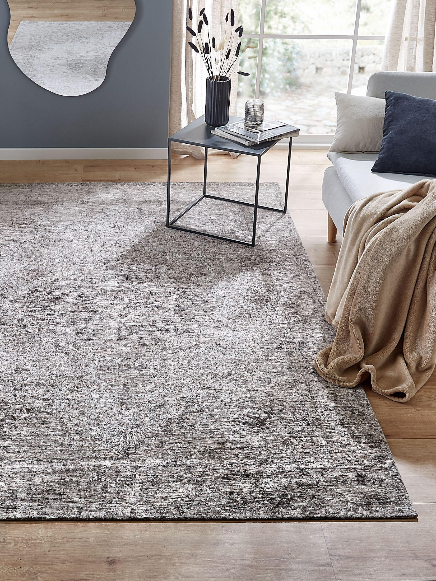 La Rochelle Vintage-Teppich, Silver