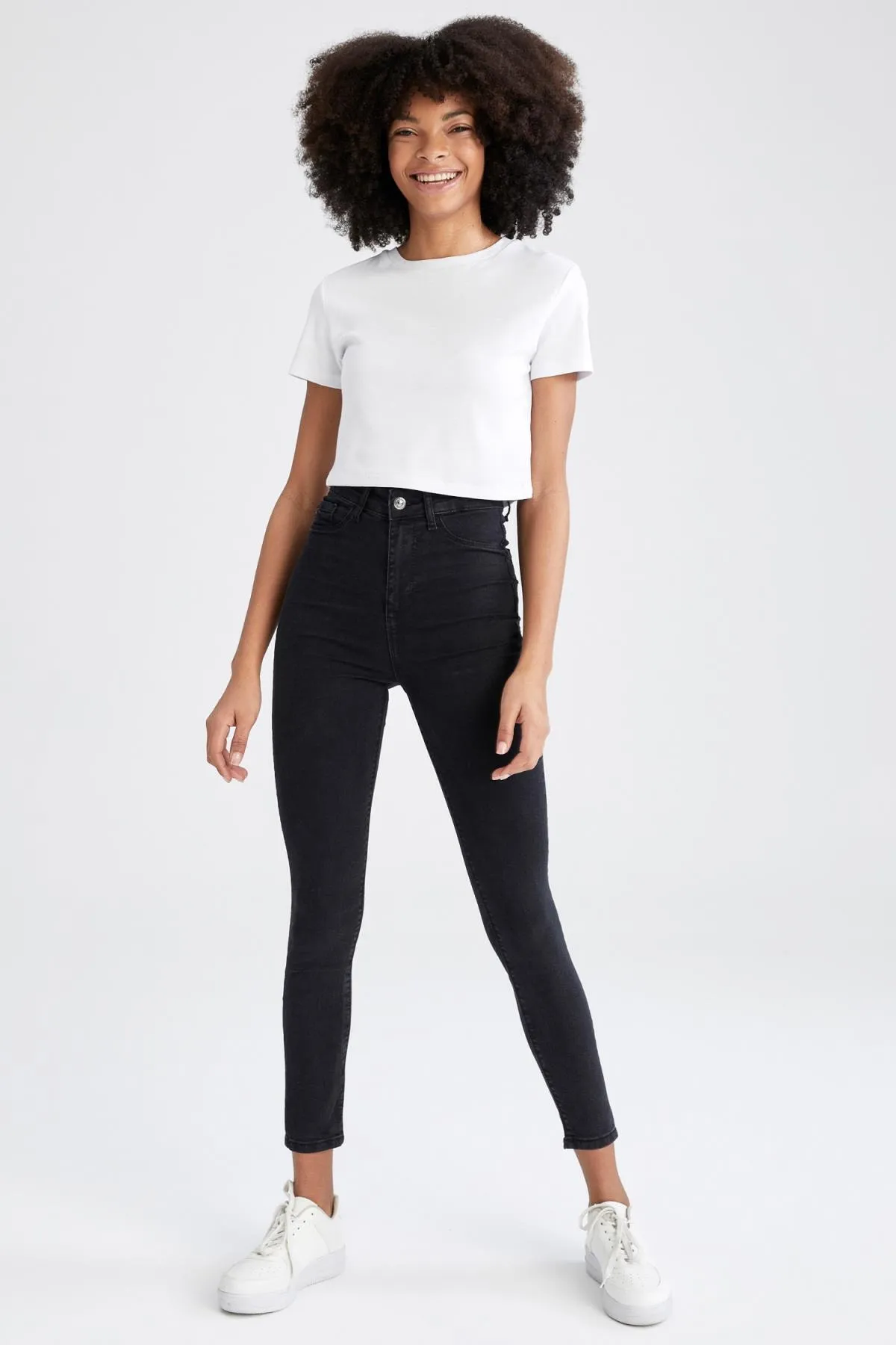 DeFacto  Super Skinny Fit Jeanshose mit hoher Taille