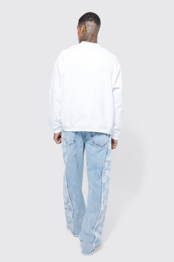 Lockere zerrissene Jeans