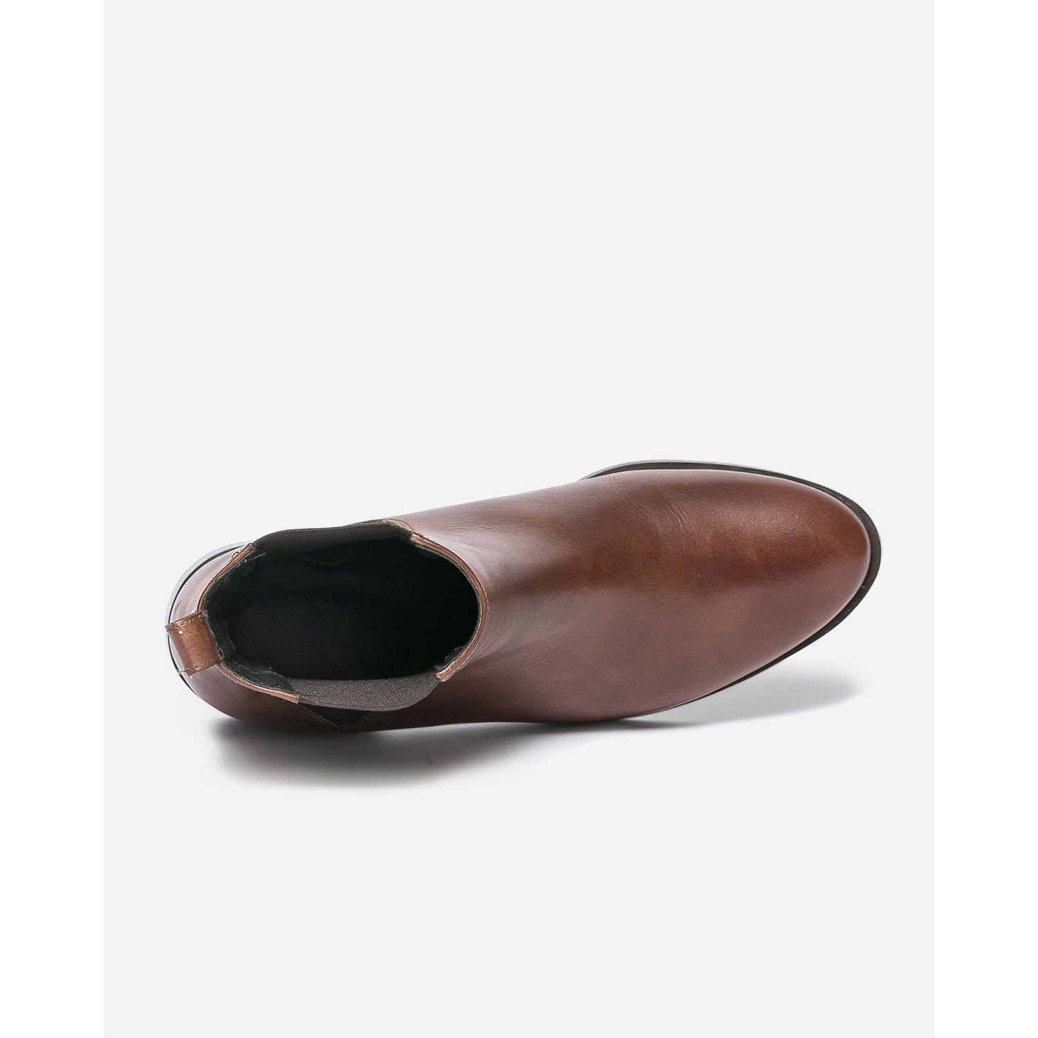 Chelsea boots cognac en cuir